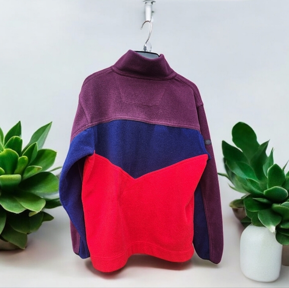 Fila Sport Women's Colorblock Half-Zip Fleece Sweater Small - Picture 2 of 11